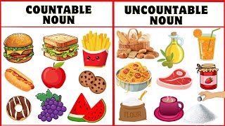 Countable and Uncountable nouns  Grammar with example  Learn English for Kids  uncountable noun [upl. by Brittney]