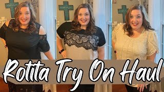 Rotita Plus Size Haul  Try On 👚 [upl. by Anitsugua]