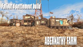 Fallout 4 Abernathy Farm settlement build [upl. by Jenks616]