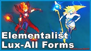 Elementalist Lux All Forms Skin Spotlight [upl. by Ielirol846]