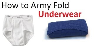 How to Army Fold Underwear Basic Training Style  The Best Ranger Roll Tutorial [upl. by Aborn685]