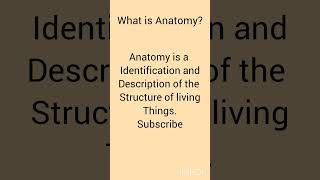 Anatomy definitionAnatomy shorts youtubeshorts foryou humanstruture [upl. by Fennie]