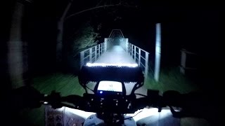 Rigid Industries 10quot Led Light Bar E2 Series Yamaha Yfz450R Night Trails In The Pyrenees Spain Atv [upl. by Beverlie]