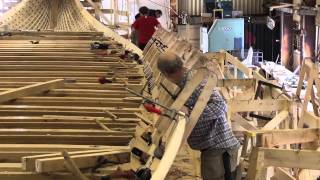 Draken Harald Hårfagre  The construction of a Viking Dragon Ship [upl. by Olsewski301]