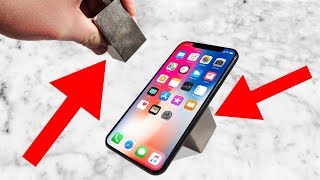 Insane 1200 lb Neodymium Magnets vs iPhone X Can It Survive [upl. by Yekcor]