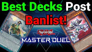 Best Decks in Master Duel Post Banlist  Best Deck for Ranked Ladder to Climb With [upl. by Leodora747]