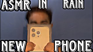 ASMR WITH NEW PHONE  ASMR RAIN  ASMRwithhanii  asmr [upl. by Klayman]