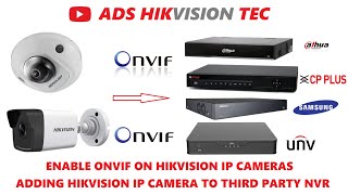 Hikvision IP camera Enable ONVIF [upl. by Masera]