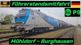 Führerstandsmitfahrt Mühldorf  Burghausen Wackerwerk mit 218 308 [upl. by Hudnut]