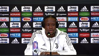 Conferenza stampa presentazione Zakaria quotLa Juve un sogno il mio modello è Vieiraquot [upl. by Jeth]