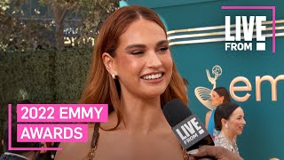 Lily James Felt quotBraverquot After Playing Pamela Anderson  E News [upl. by Aihsenak]