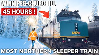 🇨🇦3 Days on the Canadas Most Northern Sleeper Train  VIA Rail Winnipeg→Churchill [upl. by Yahska171]