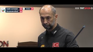 Türkiye 3 Cushion Billiard Championship 2022 Final Stage Semifinal  Semih Saygıner  Tolgahan Kiraz [upl. by Ardnaek118]