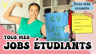 Jai eu  de 12 JOBS ÉTUDIANTS  Comment jai trouvé salaires conditions [upl. by Ydnolem]