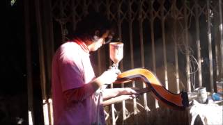 Paraguayan Harp creation in Luque Paraguay 2014 [upl. by Sidra]