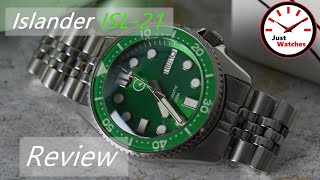 Islander 38mm ISL 21 Watch Review  The Perfect Affordable Diver [upl. by Nylram512]