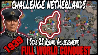 🔥NETHERLANDS 1939 CHALLENGE CONQUEST 1 STAR 25RD ACHIEVEMENT🔥 [upl. by Lauhsoj]