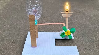 Easy science project working model  Hydro generator [upl. by Stolzer]