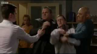 Eastenders Fight Liam and Terry Jnr fight over Cindy [upl. by Arinaj]