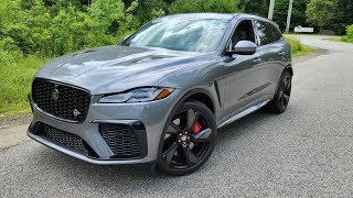 2023 Jaguar FPace SVR POV Test DriveReview [upl. by Eanert119]