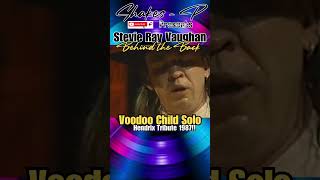 Stevie Ray Vaughan  Jimi Hendrix Tribute Behind The Back Voodoo Child Solo 1987 StevieRayVaughan [upl. by Notnilk]