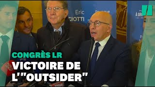 Au congrès LR Éric Ciotti savoure sa victoire après le premier tour [upl. by Varrian250]