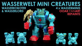 Schleich ® Eldrador ® Mini Creatures  Wasserwelt Roboter amp Lord  Wasser Minis  OOAK Repaints [upl. by Grussing191]