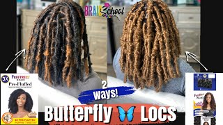 Fluffy or KinkyWhich Butterfly Locs are the BestNEW PreFluffed POPPIN TWISTS Braid School Ep71 [upl. by Jane]