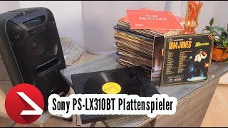 Schallplatten Comeback auf Bluetooth Lautsprechern  Sony PSLX310BT Test [upl. by Yarehs804]