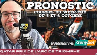 🔴🏇Pronostic de la Réunion Samedi 5 et Dimanche 6 Octobre à Longchamp🔴🏇 [upl. by Oijres]