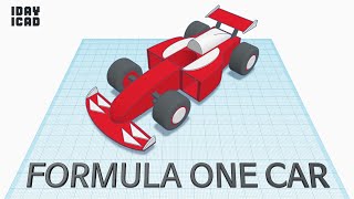 1DAY1CAD FORMULA ONE CAR Tinkercad  Knowhow  Style  Education [upl. by Neelehtak]