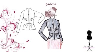 GIACCA CON ZIP  COME FARE MODELLO PARTENDO DAL CORPINO BASE [upl. by Suivatna752]