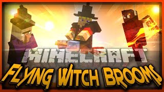 MineCraft Flying Witch Brooms Witch Hats amp More [upl. by Nauquf]