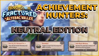 How to Do Hearthstone Alterac Valley Achievements Neutral Edition [upl. by Nosyla]