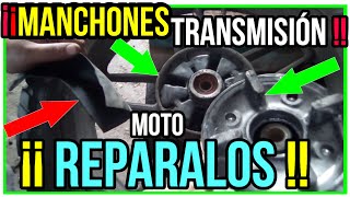 ¡¡ TUTORIAL MANCHONES TRASMISIÓN de MOTO REPARALOS FACIL Y BARATO [upl. by Tallbott]