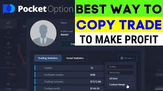 PROFITABLE WAY HOW TO COPY TRADE  SOCIAL TRADE WITH POCKET OPTION [upl. by Ryter2]