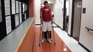 Paraplegic Walking in KFO Braces Garett Williamson [upl. by Edgard906]