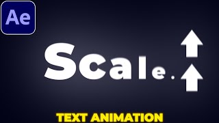 Scale Text Animation in After Effects  Text Animation Tutorial [upl. by O'Toole]