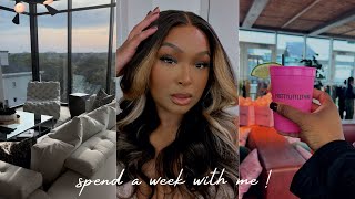 WEEKLY VLOG CONDO VIEWING  PLT EVENT IN ATLANTA  EATING VEGAN  WORK LIFE YUNNIEROSE VLOGS [upl. by Ydospahr552]