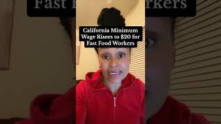 California minimum wage rises to 20 for fast food workers [upl. by Katherina]