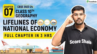 Lifelines of National Economy Class 10 full chapter  Class 10 Geography Chapter 7  CBSE 202324 [upl. by Ahsiakal]