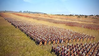 Caesars Romans Vs Pompeys Romans Battle of Pharsalus 48 BC  Cinematic [upl. by Hestia]