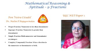 Mathematical Reasoning and Aptitude 9  Fractions [upl. by Yerak989]