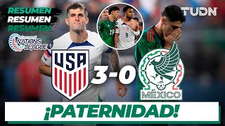 Resumen y goles  Estados Unidos 30 México  CONCACAF Nations League  SEMIFINAL  TUDN [upl. by Illom167]