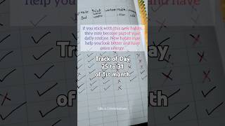 Track of october month of habit tracker challenge of 3 months shorts youtubeshorts challenge art [upl. by Iznekcam]