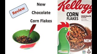 New Chocolate Kelloggs Corn Flakes Review amp Cereal Adverts 2024 [upl. by Selbbep]