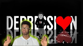 NLE CHOPPA  Depression  OFFICIAL LYRIC VIDEO REACTION [upl. by Adnahsed]