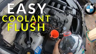 DIY How To Change Your Coolant on a BMW 3 Series  Bleeding Procedure N52 Engine [upl. by Eintroc]