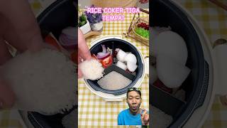 RICE COOKER TIGA TEMPAT⁉️ food goodthing electriccooker foodie kitchengadgets cooking [upl. by Auburta610]