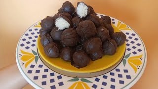 Condensed Milk Chocolate Truffles Easy Recipe [upl. by Gower856]